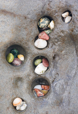 Pebbles On Rock